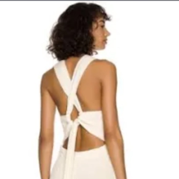 A.L.C. Caleb Ivory Midi Crochet Knit Dress Size XL - Picture 2 of 2